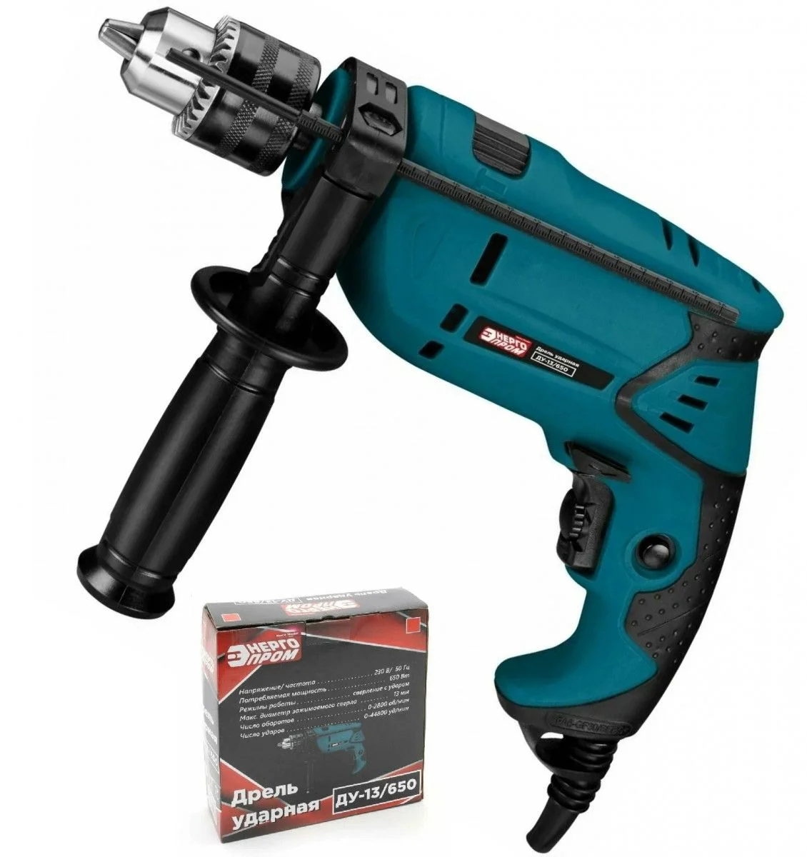 Дрель ударная "ЭНЕРГОПРОМ Home Master" ДУ-13/650 /уп.10шт.(красный квадрат)