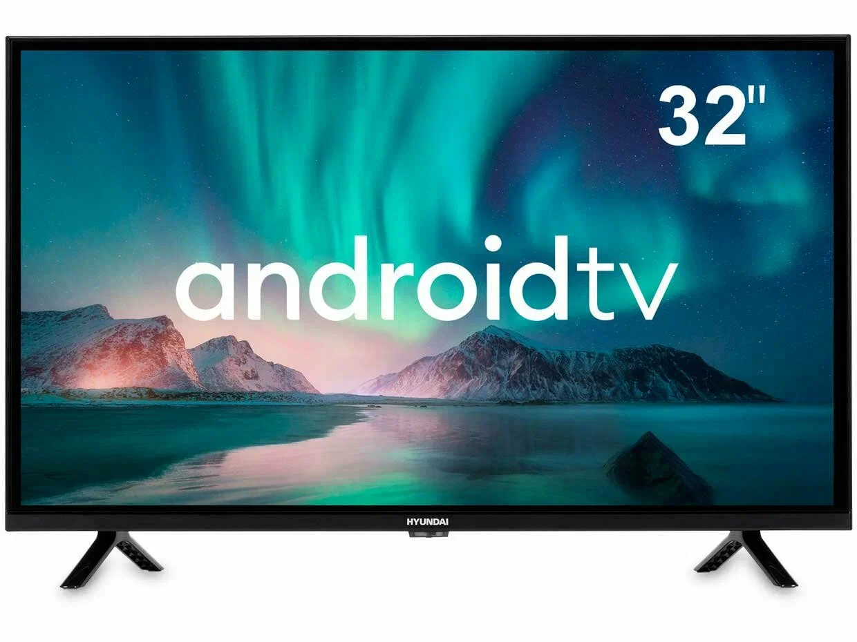Телевизор LED 32" HYUNDAI H-LED32BS5002 Smart Android TV Frameless черный/HD/60Hz/DVB-T2/DVB-C/DVB-S