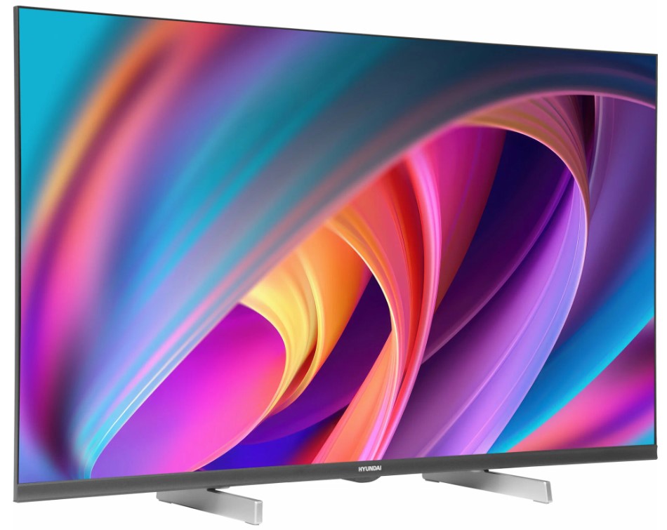 Телевизор LED 32" Hyundai H-LED32BS5100 Smart WebOS Frameless Metal черный/серый/HD/DVB-T/60Hz/DVB-T