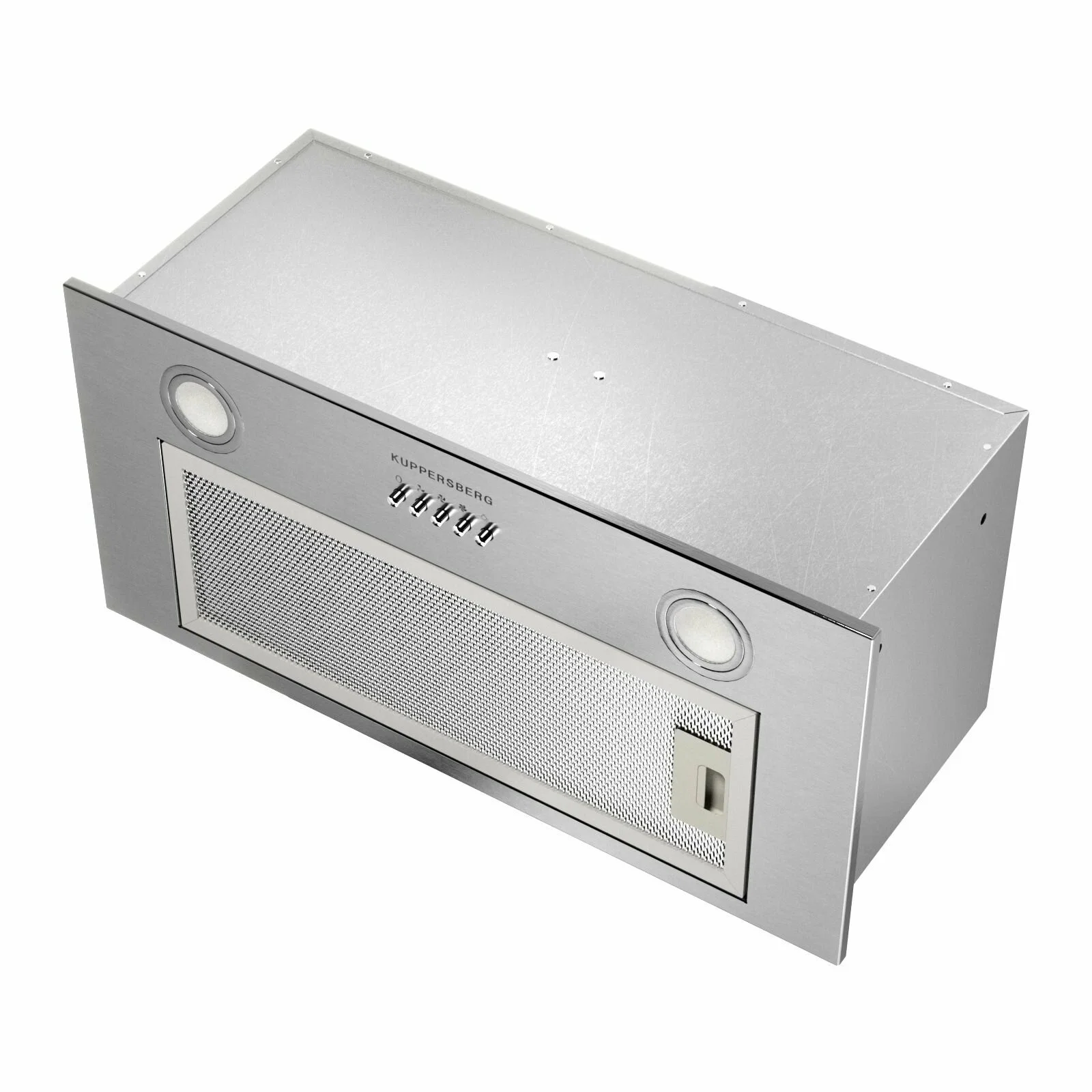 Встраиваемая вытяжка Kuppersberg INPUSH 60 X, High-Tech, 60 см, механическое управление, обратный клапан, 3 скорости, 780 м3/ч, периметральное всасыва