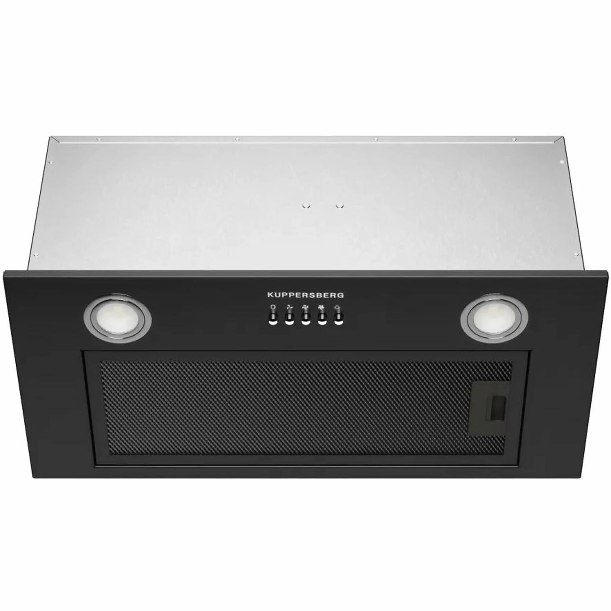 Встраиваемая вытяжка Kuppersberg INPUSH 60 X, High-Tech, 60 см, механическое управление, обратный клапан, 3 скорости, 780 м3/ч, периметральное всасыва