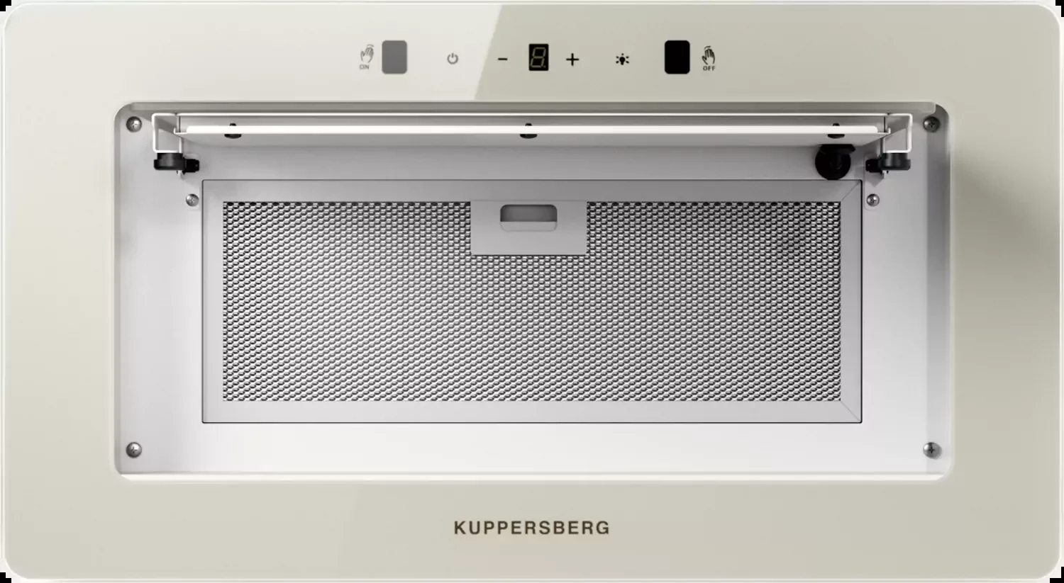 Встраиваемая вытяжка Kuppersberg INSHINE 60 CG, High-Tech, 52 см, сенсорное управление/управление жестами, 3 скорости, 265 м3/ч, обратный клапан, LED