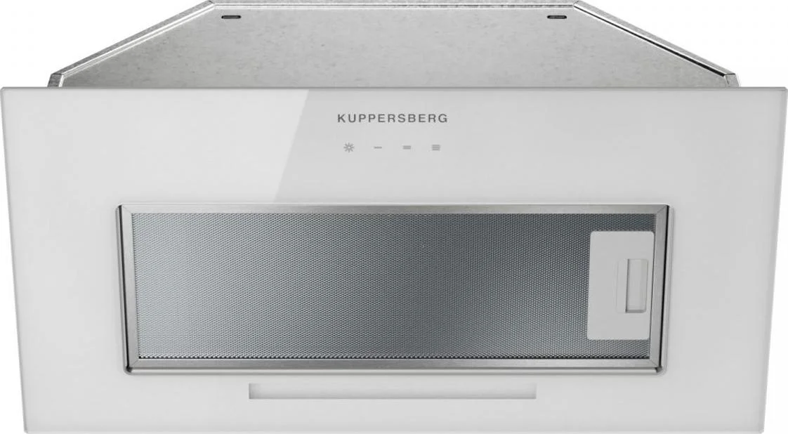 Встраиваемая вытяжка Kuppersberg INTOUCH 60 WG, High-Tech, 54 см, сенсорное управление, 3 скорости, 650 м3/ч, периметральное всасывание, LED освещение