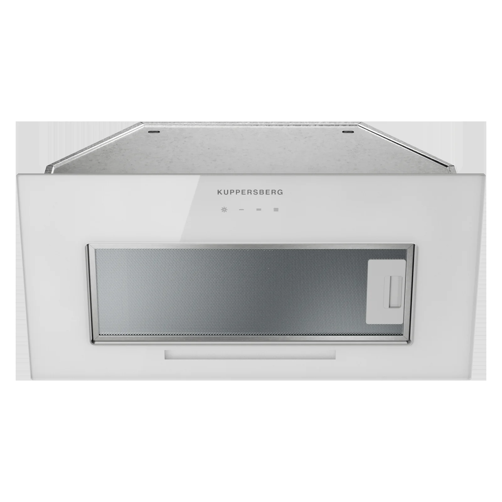 Встраиваемая вытяжка Kuppersberg INTOUCH 60 WG, High-Tech, 54 см, сенсорное управление, 3 скорости, 650 м3/ч, периметральное всасывание, LED освещение