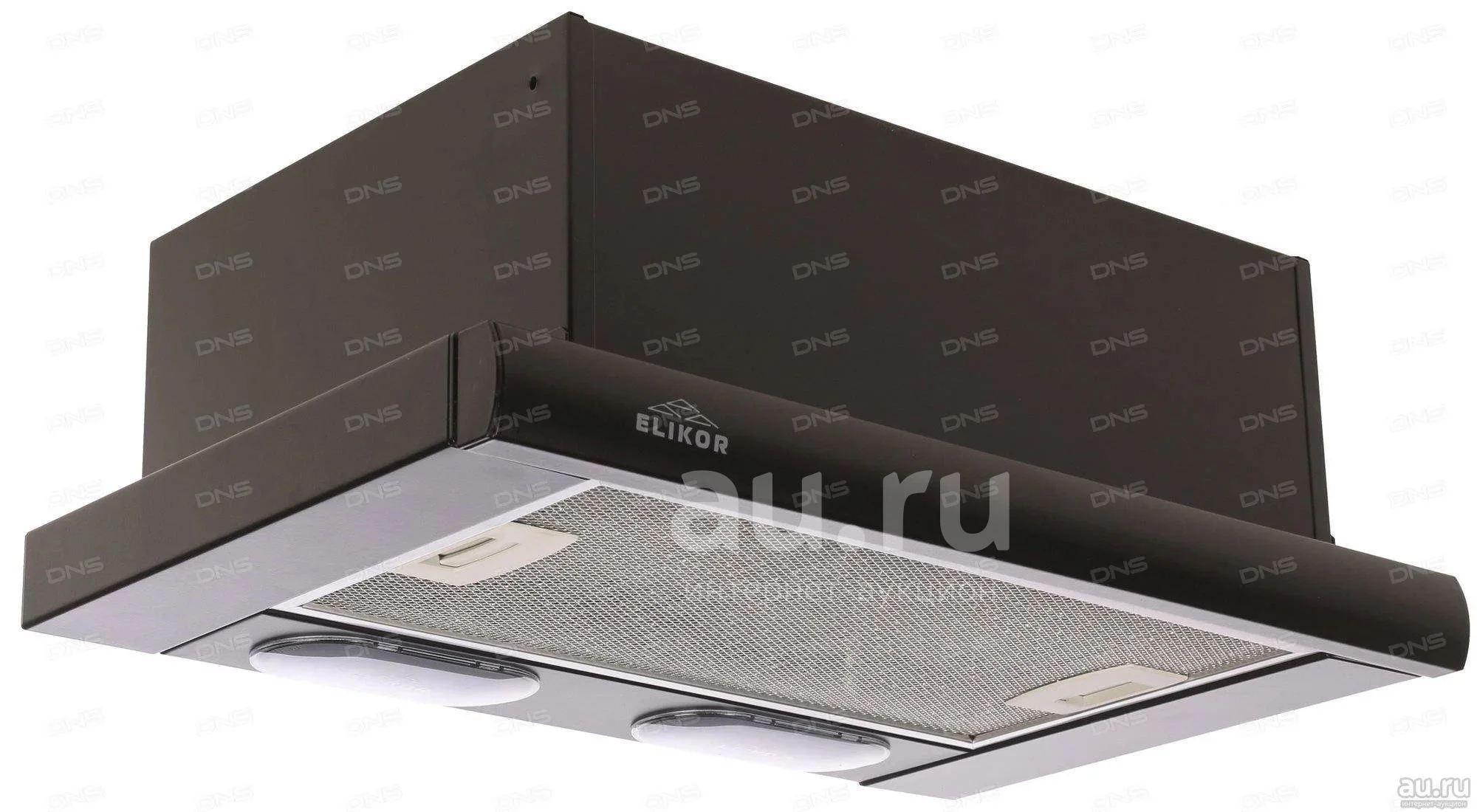 Вытяжка встраиваемая Elikor Интегра 50П-400-В2Л черный/нержавеющая сталь, 50 см, 400 куб. м/ч, 55 дБ