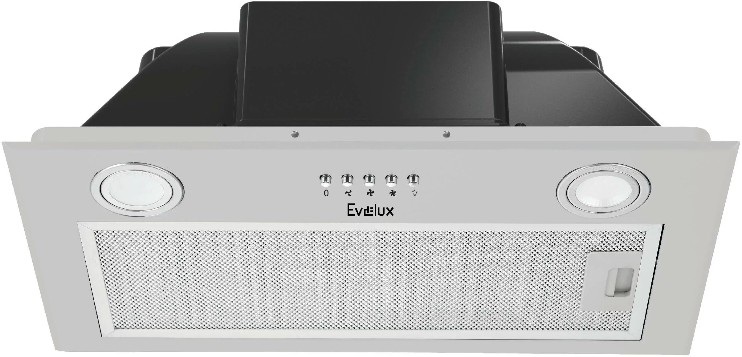 Вытяжка встраиваемая Evelux Margit 60 X серебристый, 53 см, 750 куб. м/ч, 52 дБ