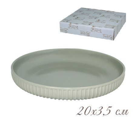 105-876 Форма (тарелка) круглая 20х3,5 см. в под.уп.(х24)