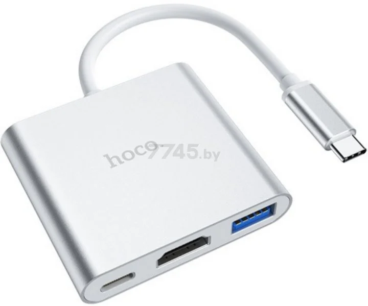 USB Концентратор 2010N1 USB C вилка to HDMI VGA, USB3.0, Type-C
