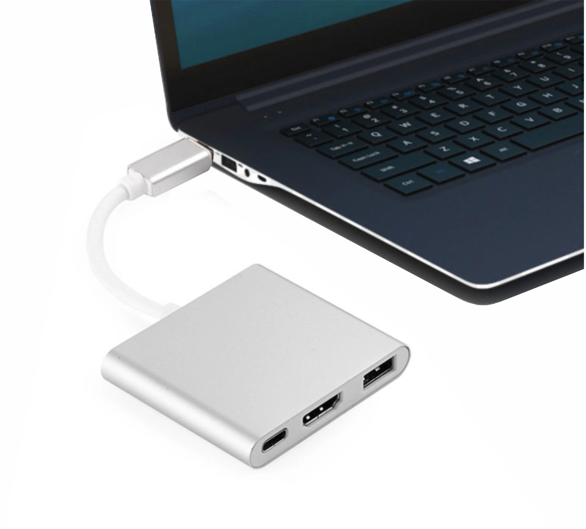 USB Концентратор 2010N1 USB C вилка to HDMI VGA, USB3.0, Type-C