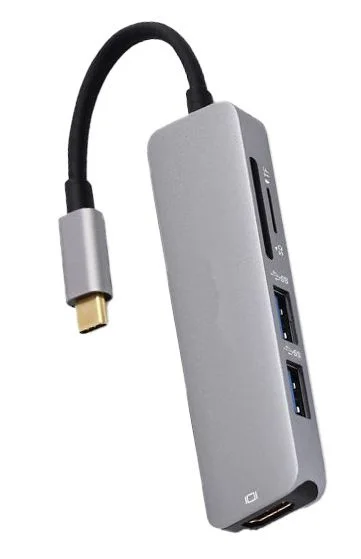 USB Концентратор  2010N3 Type-C вилка - HDMI, 2*USB3.0, SD/TF картридер