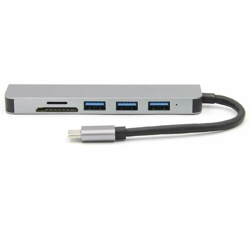 USB Концентратор  2010N3 Type-C вилка - HDMI, 2*USB3.0, SD/TF картридер