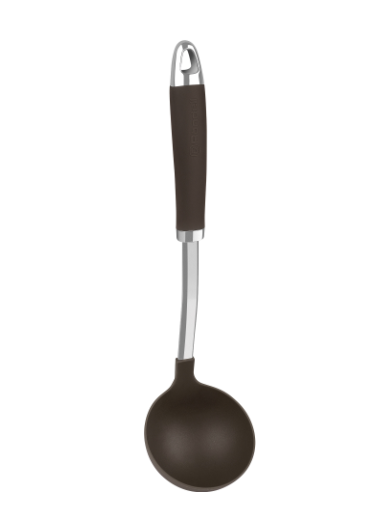 Rondell Половник для первых блюд Rondell Mocco RD-1379 коричневый/стальной карт.подл.