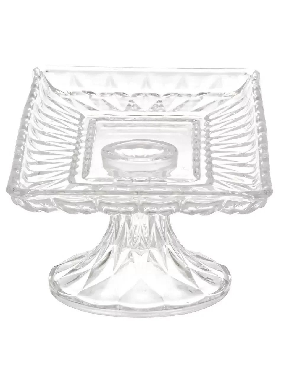 СП Блюдо стекло, 16х30х11 см, на ножке, Плато, Y4-9723