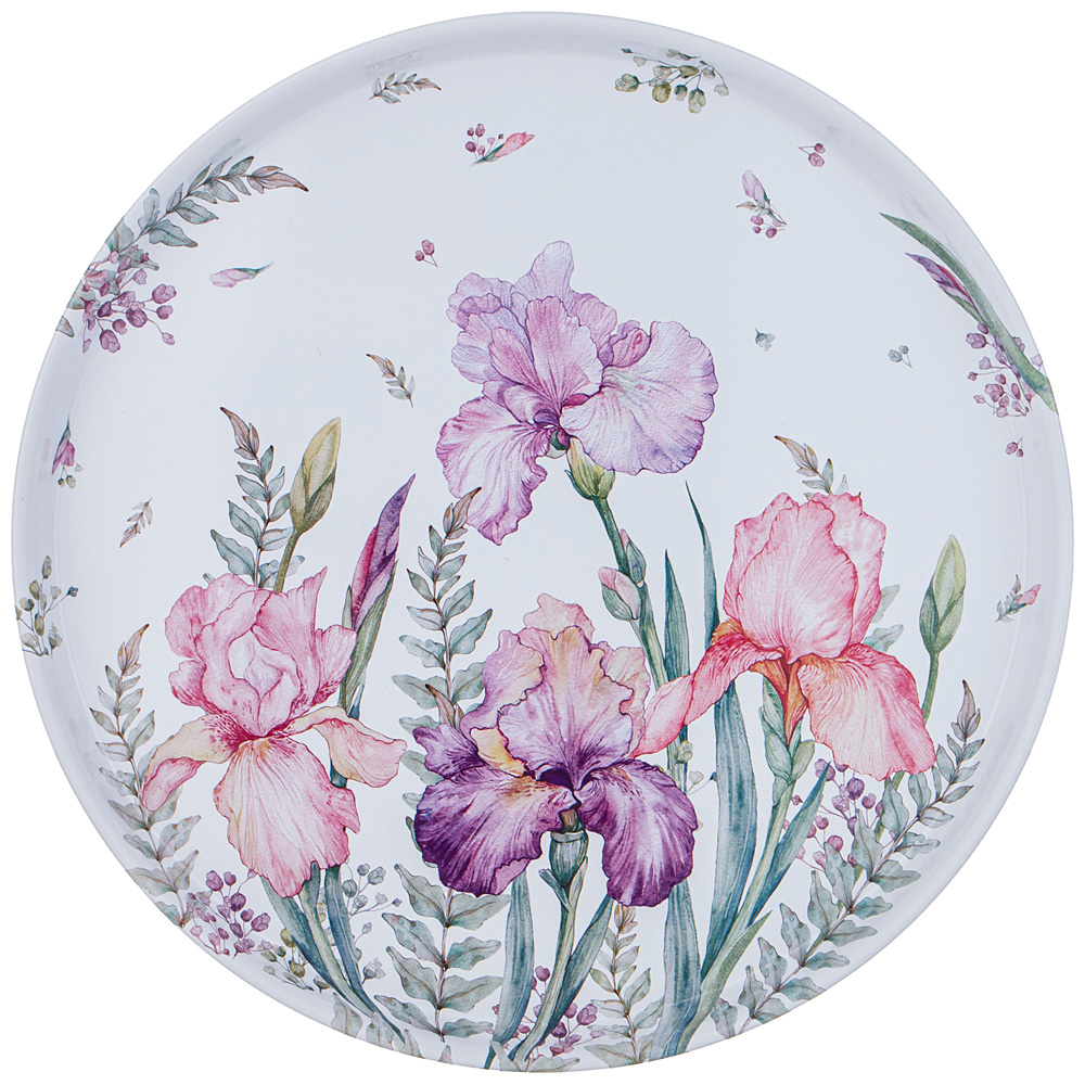 ARTI-M ПОДНОС СЕРВИРОВОЧНЫЙ AGNESS  "ИРИСЫ" 33Х2,1 СМ