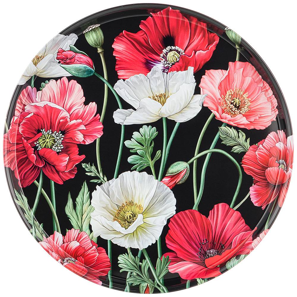 ARTI-M ПОДНОС СЕРВИРОВОЧНЫЙ AGNESS "МАКИ" 33*2,1 СМ