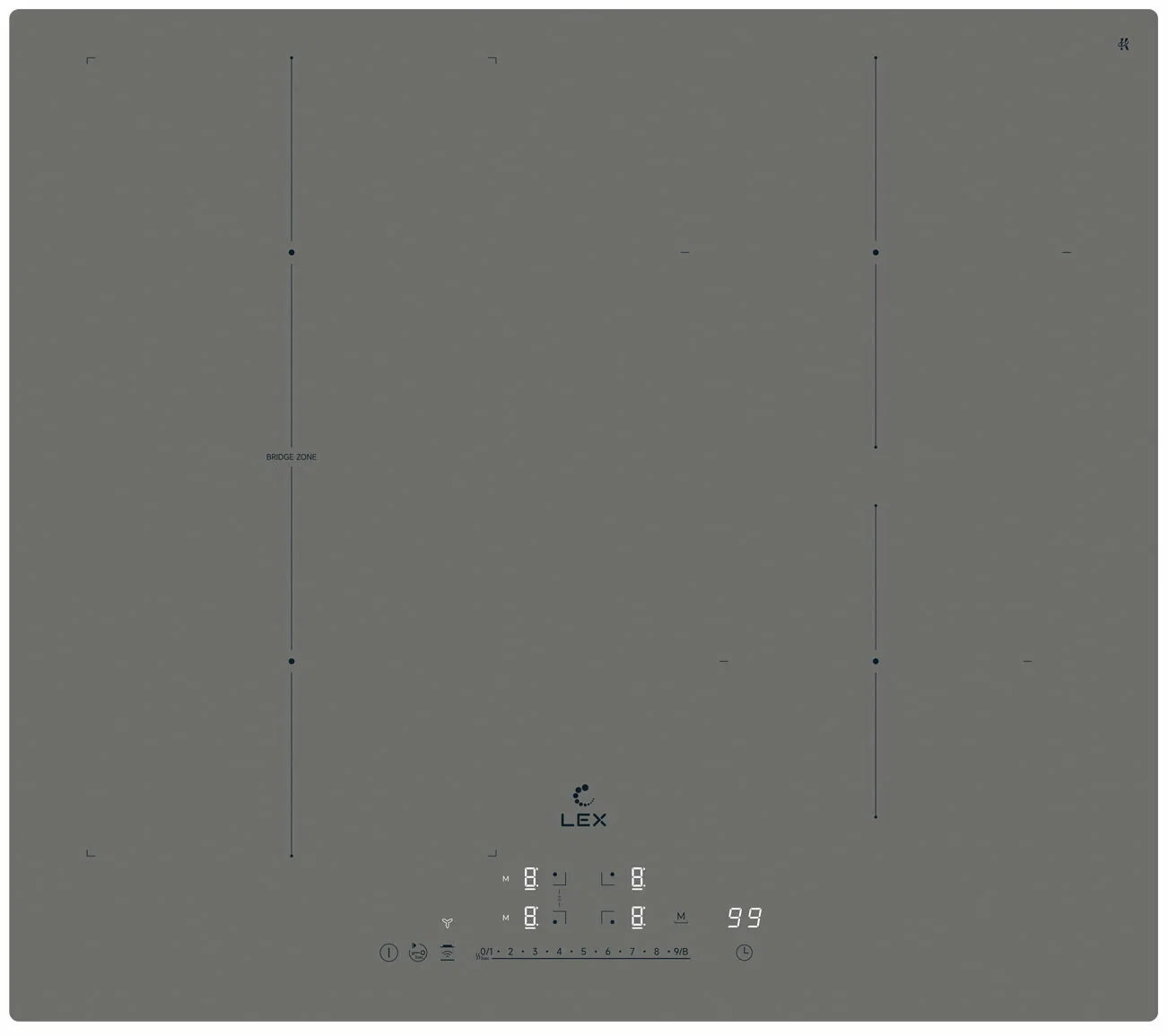 Электрическая варочная панель LEX EVI 641A I GR