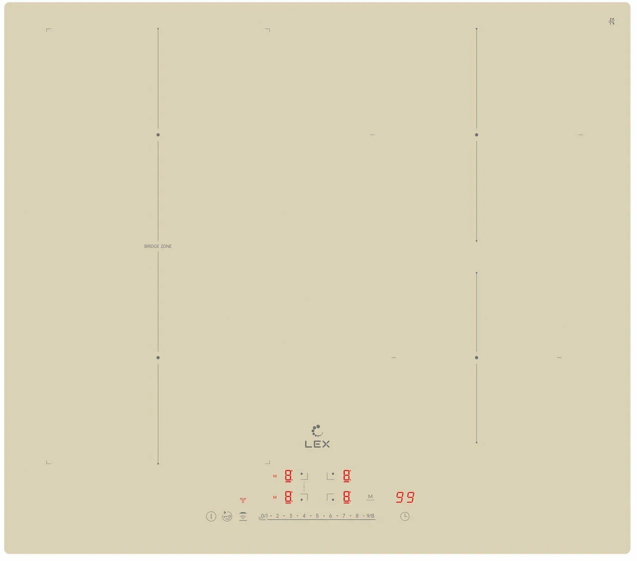 Электрическая варочная панель LEX EVI 641A I IV