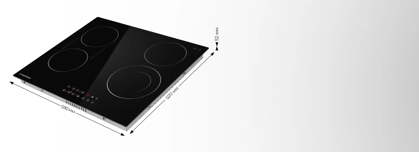 Электрическая варочная панель Maunfeld CVCE594DBK LUX