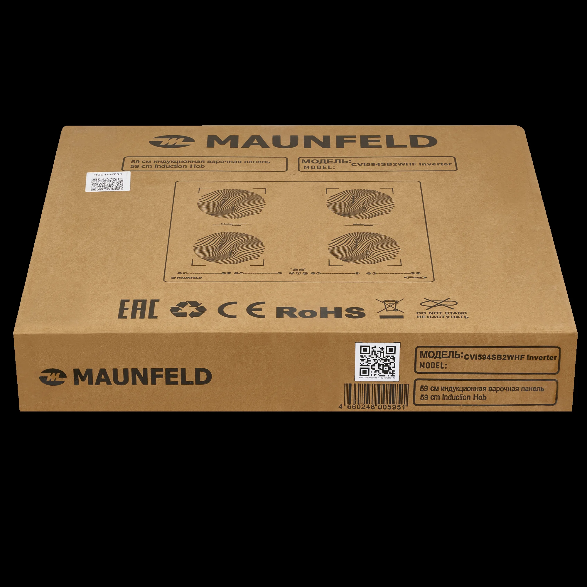 Электрическая варочная панель Maunfeld CVI594SB2WHF Inverter
