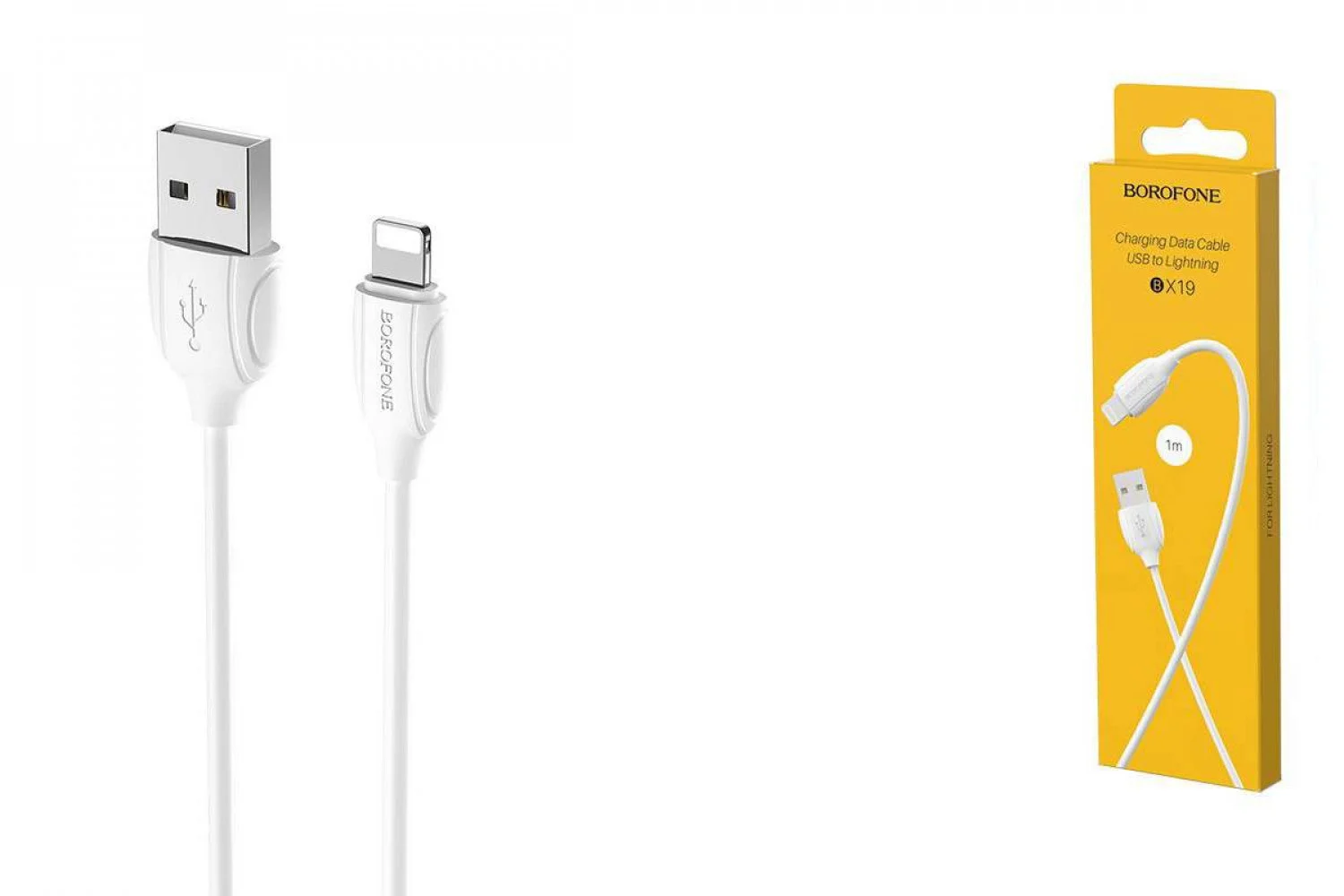 Кабели USB BOROFONE BX19 for Lightning (1 метр) white