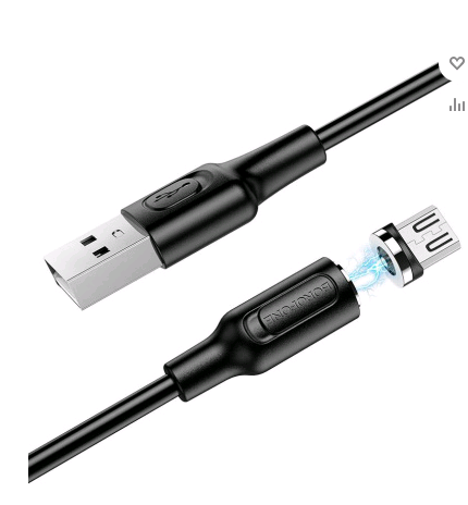 Кабели USB BOROFONE BX41  magnetic charging for MicroUSB (1 метр) black