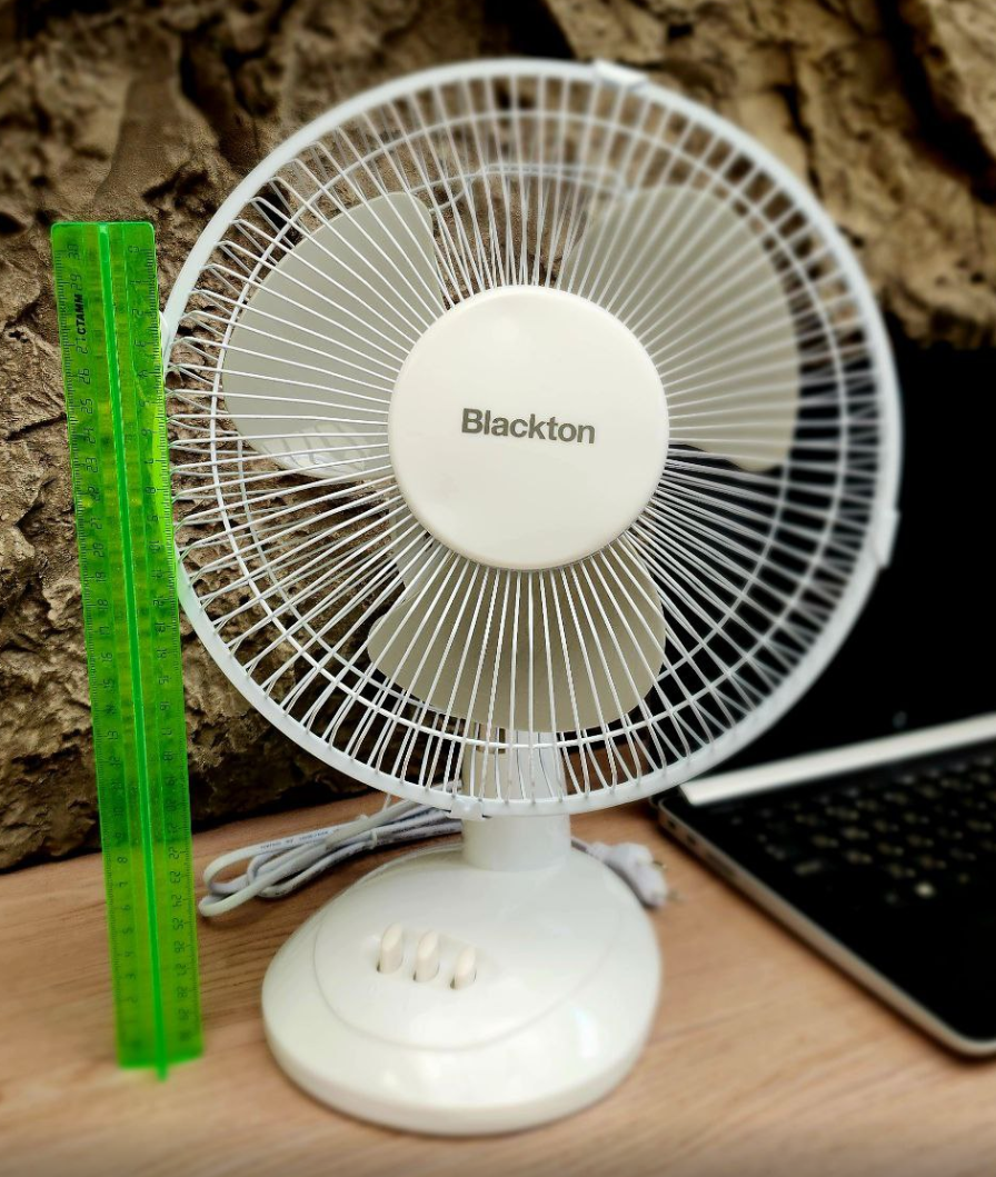 Вентилятор настольный Blackton Bt F1117  Белый 27см 30ВТ выб по1шт.