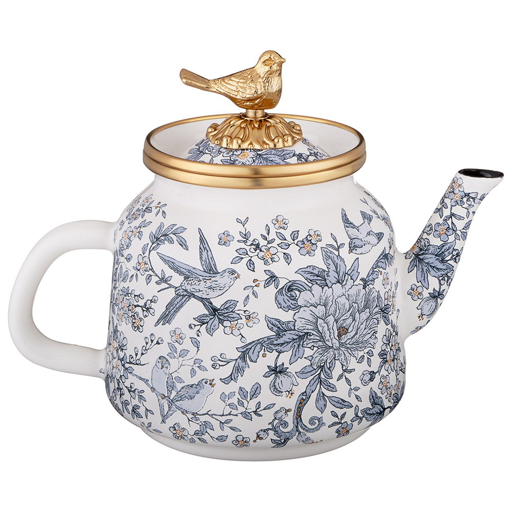 ЧАЙНИК ЭМАЛИРОВАННЫЙ LEFARD, СЕРИЯ ROYAL GARDEN, 1,0Л ПОДХОДИТ ДЛЯ ИНДУКЦИОН.ПЛИТ