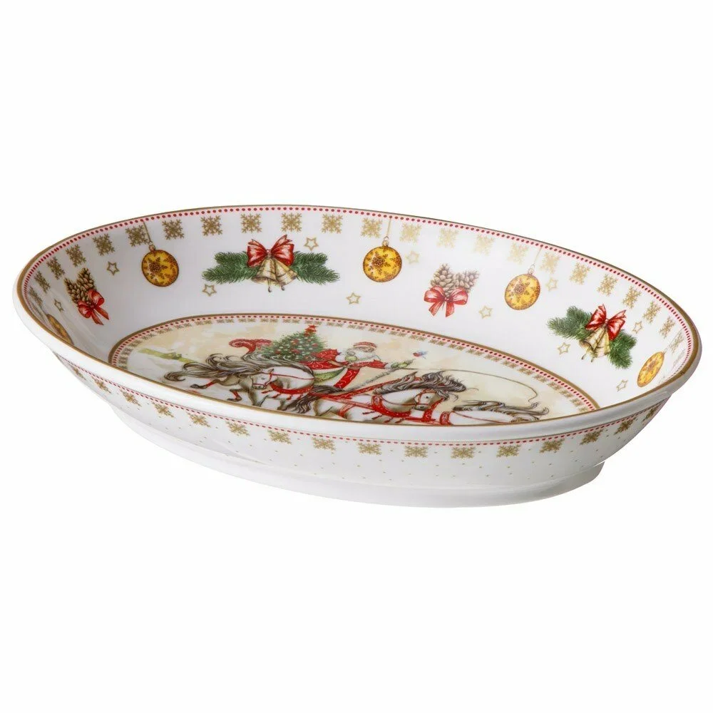 БЛЮДО LEFARD "ТРОЙКА" ОВАЛЬНОЕ 25*19,5*4,5 СМ БЕЛОЕ (КОР=18ШТ.)