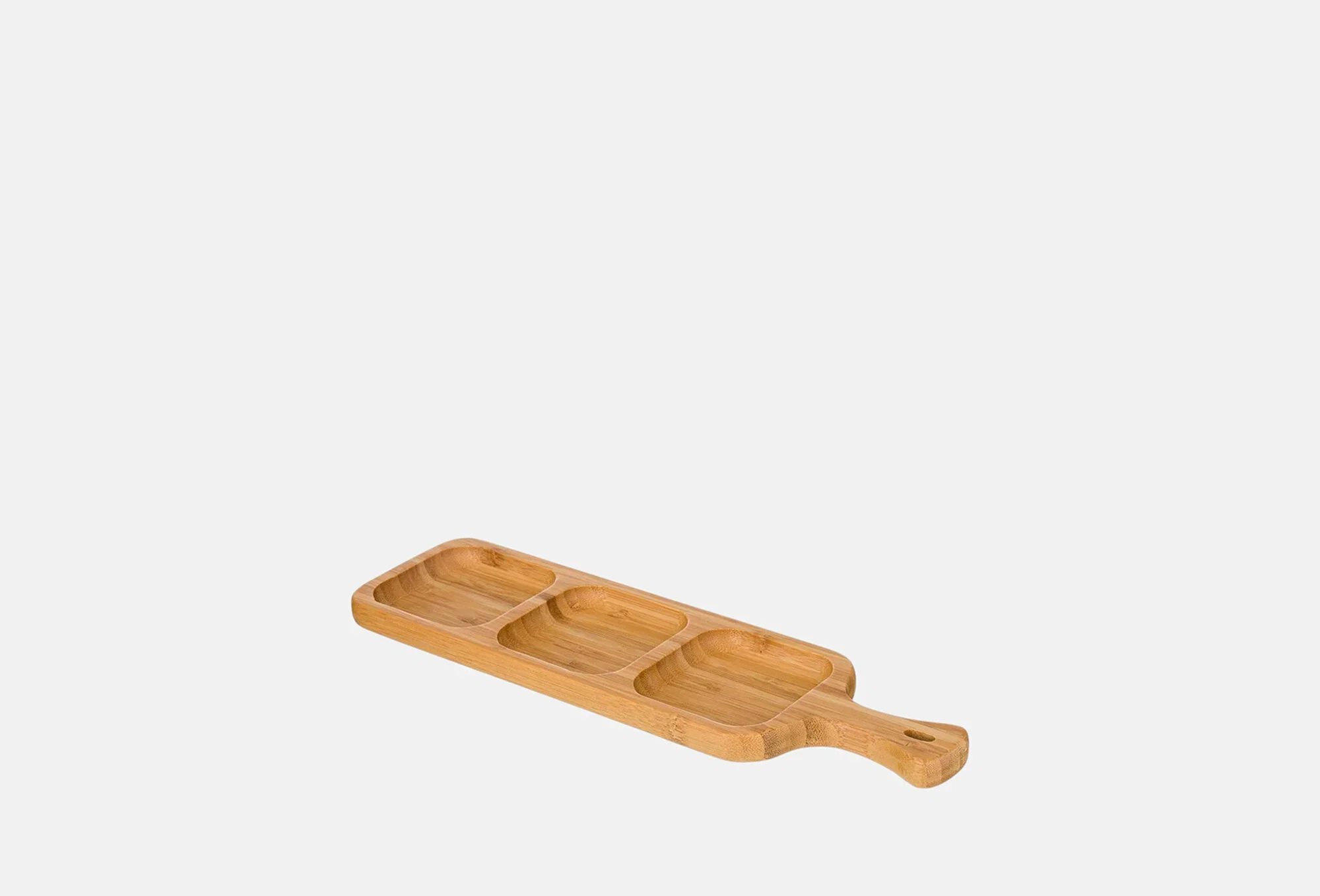 БЛЮДО ДЕРЕВЯННОЕ LEFARD "NATIVE" 3 СЕКЦИИ С РУЧКОЙ 32*18,5*2 СМ (КОР=24ШТ.)