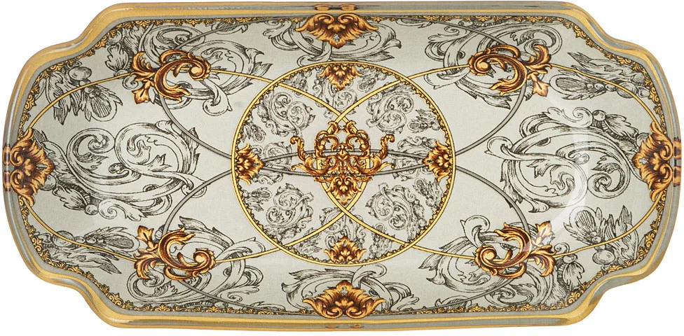 БЛЮДО ДЛЯ СЕРВИРОВКИ КОЛЛЕКЦИЯ "MONOGRAM" 25*16*2 СМ МАЛ. УП. = 6 ШТ. (МИН.ПАРТИЯ)