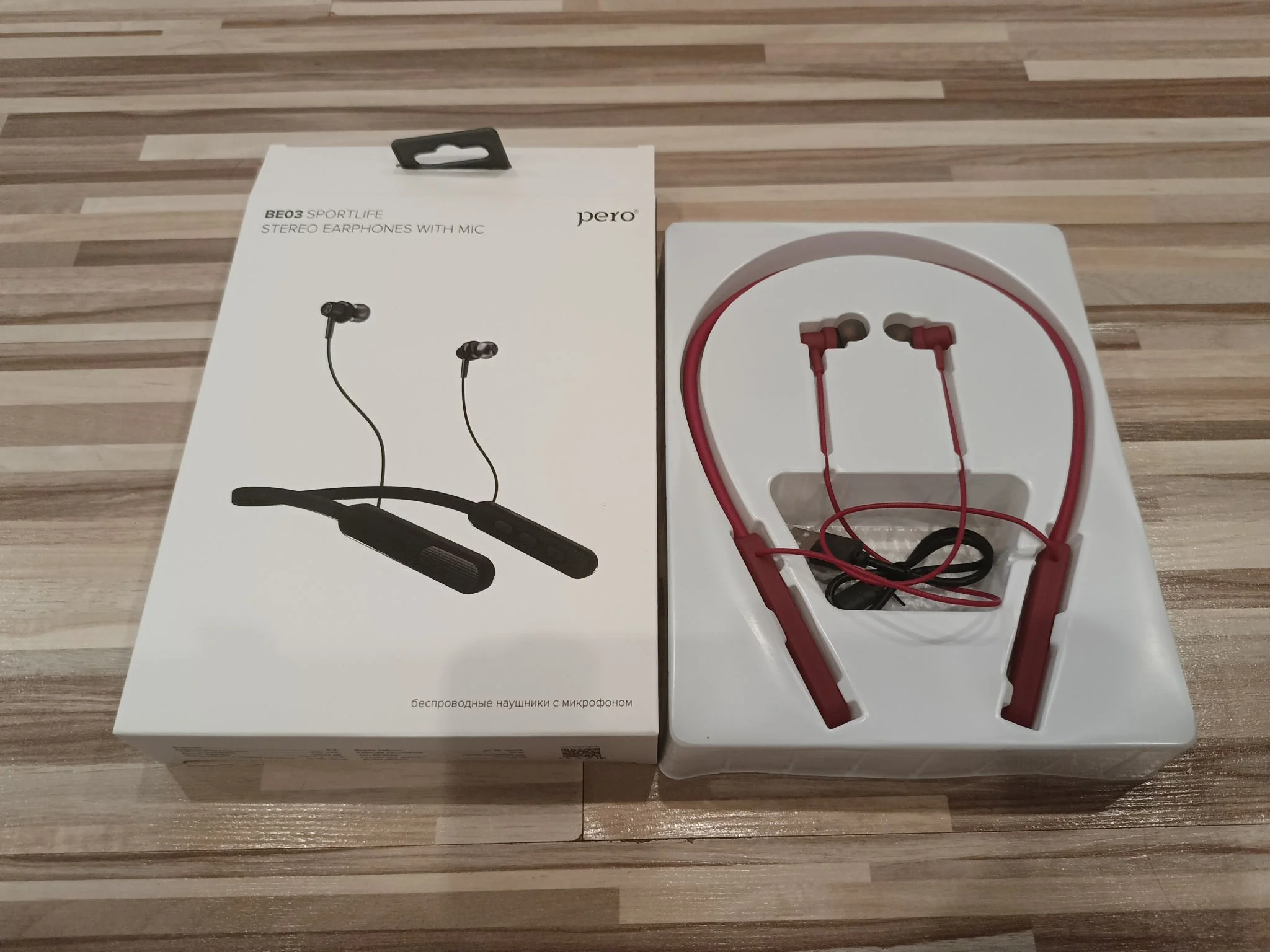 Наушники Pero BE03 SPORTLIFE, Red