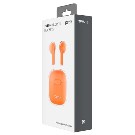 Наушники Pero TWS05 COLORFUL, Orange