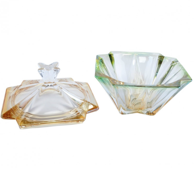 Boh. Конфетница с крышкой Crystalite Bohemia Metropolitan 22см