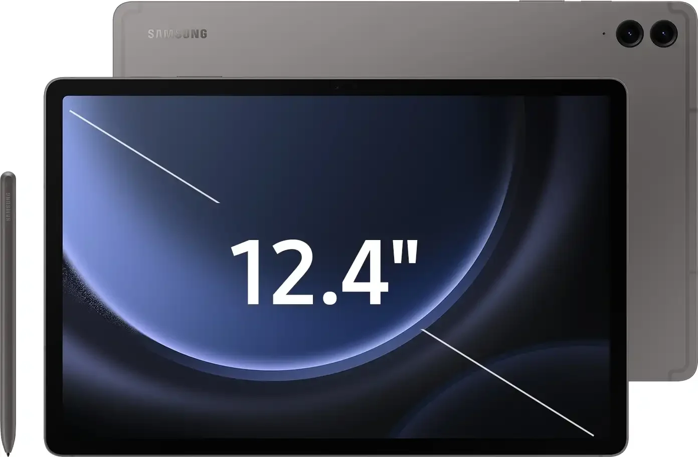 Планшет Samsung Galaxy Tab S9 FE+ 12.4", 8Gb, 128Gb, 5G, Android 13, серый