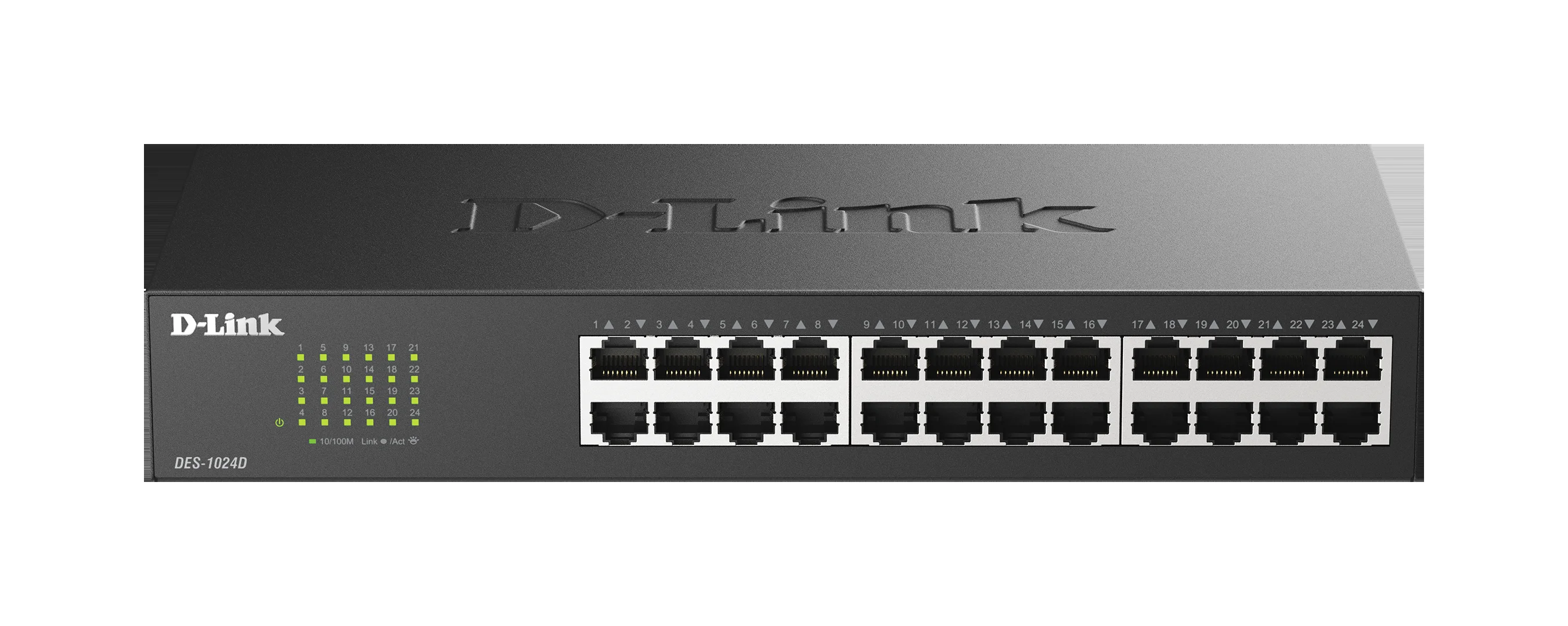 Коммутатор неуправляемый D-Link DES-1016D/I1A с 16 портами 10/100Base-TX