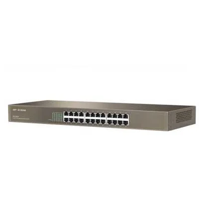 Коммутатор неуправляемый IP-COM F1024 24 порта, 24x100 Мбит/с, установка в стойку, металлический корпус