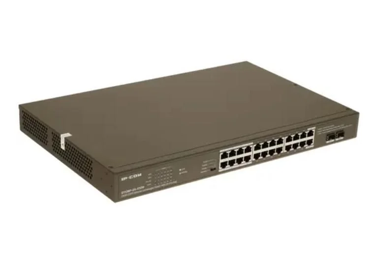 Коммутатор неуправляемый IP-COM G1128P-24-410W PoE, 28 портов, 26x1 Гбит/с, SFP 2x1 Гбит/с, PoE 24x30 Вт (до 370 Вт)