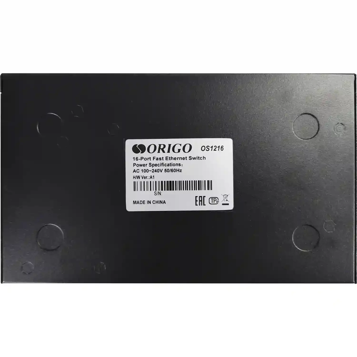 Коммутатор неуправляемый ORIGO OS1216/A1A 16x100Base-TX, корпус металл