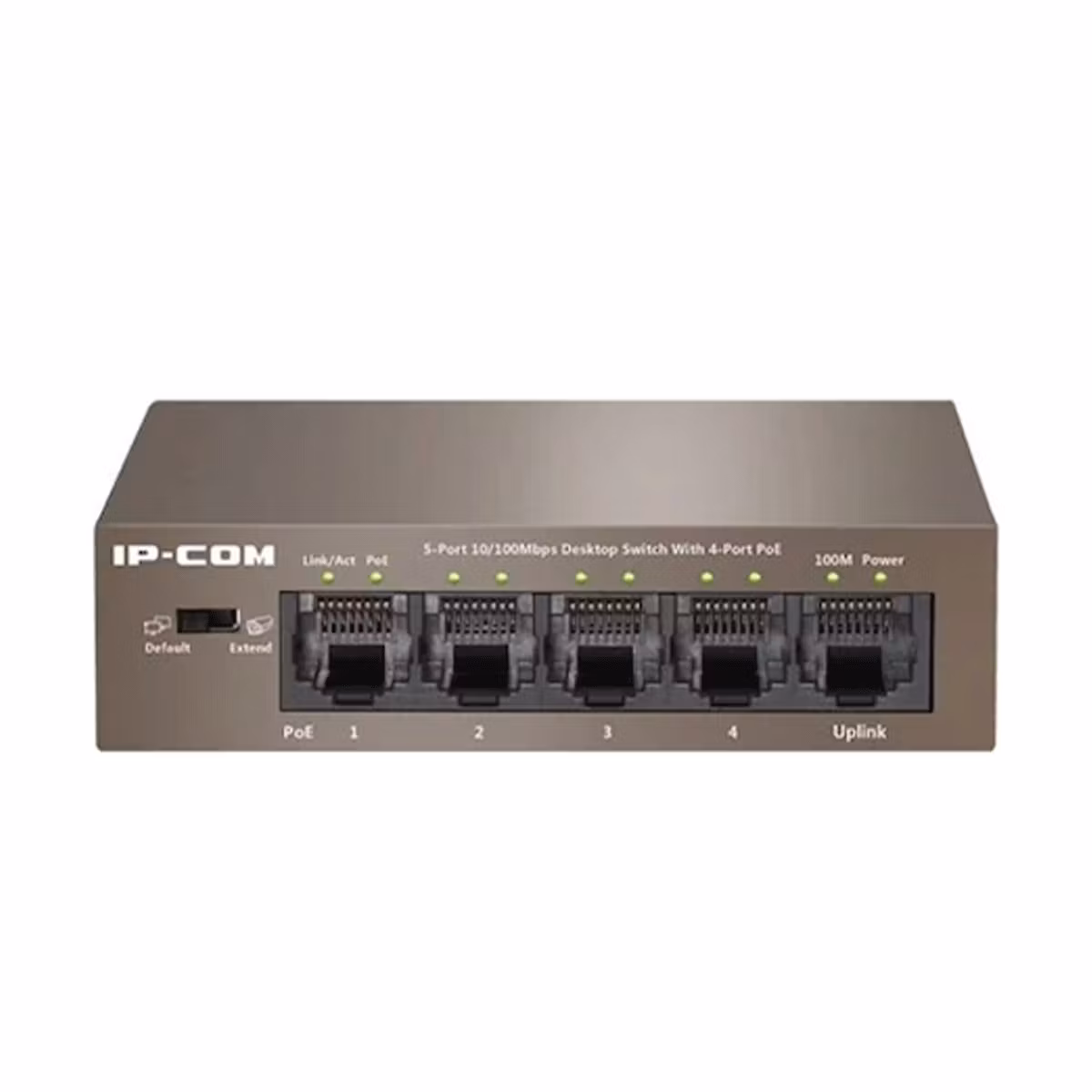 Коммутатор неуправляемый PoE IP-COM F1105P-4-63W 5*10/100Etherne, 802.3af/at, до 63Вт