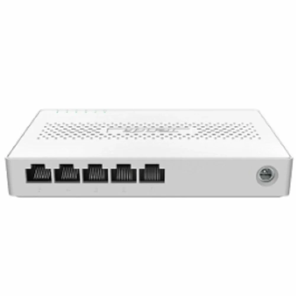Коммутатор неуправляемый Tenda SM105, 5 портов, 5x2,5 Гбит/с, настольный, пластиковый корпус
