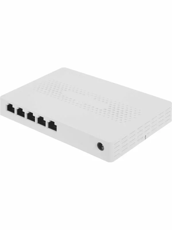Коммутатор неуправляемый Tenda SM105, 5 портов, 5x2,5 Гбит/с, настольный, пластиковый корпус