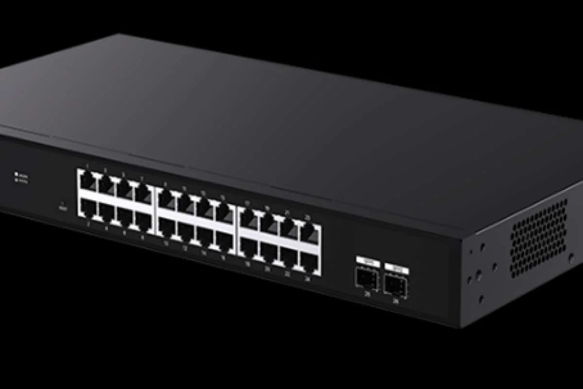 Коммутатор облачный управляемый Tenda TEG2226F, 24x1 Гбит/с, SFP 2x1 Гбит/с, установка в стойку, металлический корпус