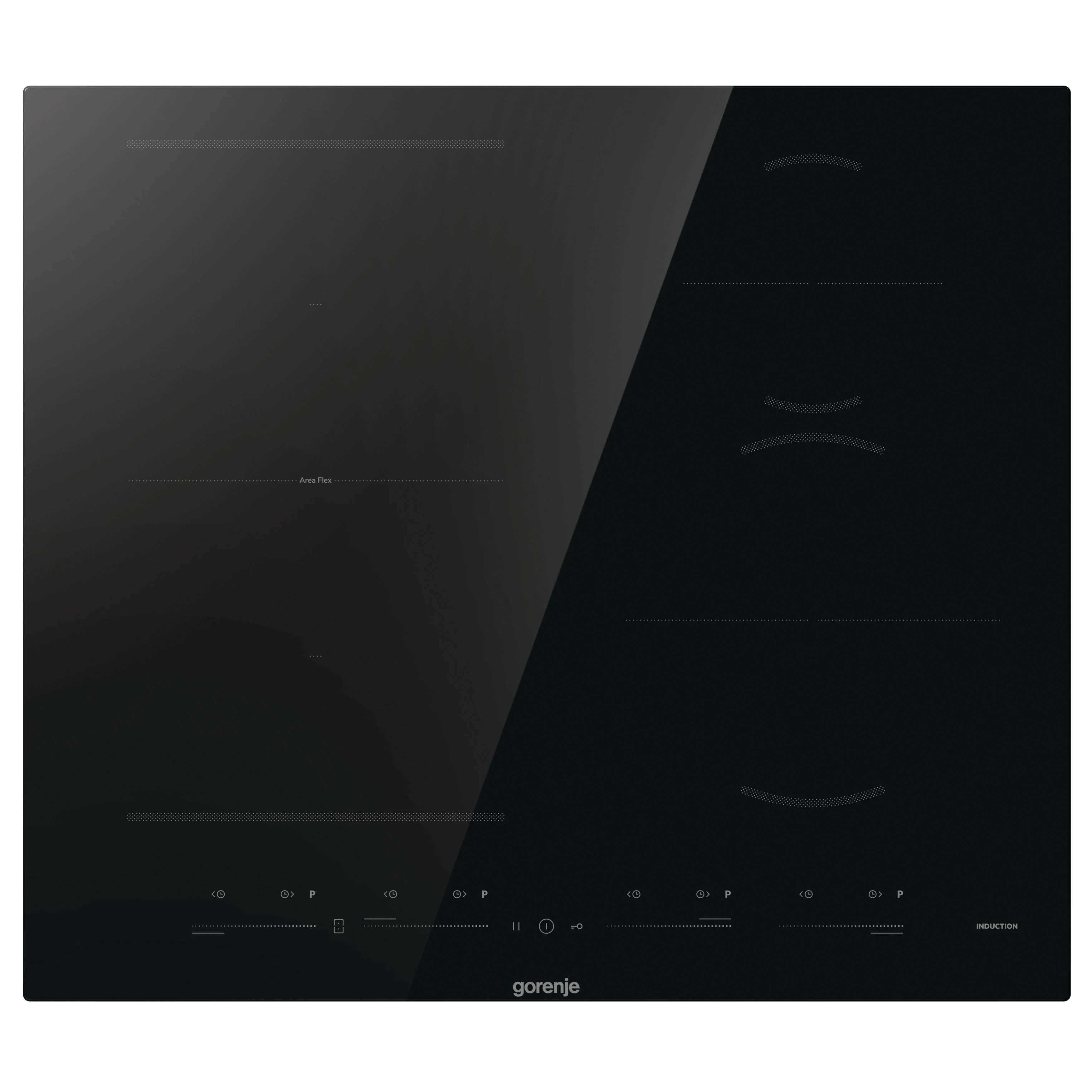 Варочная панель Gorenje GIC6422BSC индукция, 60 см, 4 зоны нагрева, сенсорное управление, таймер, бустер, функция Bridge, индикация остаточного тепла,