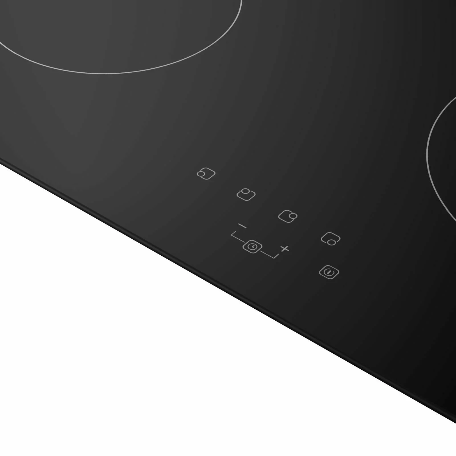 Варочная панель Kuppersberg, Hi-Light, High-Tech, 60 см, 4 конфорки, 9 уровней мощности, таймер, автоматическое отключение, индикация остаточного тепл