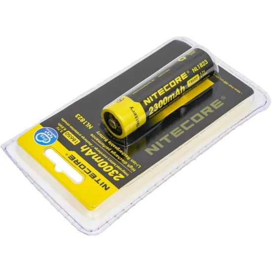 Батарейка, аккумулятор и зарядное устройство для него Nitecore NL1823 18650 Li 3.7v 2300mA