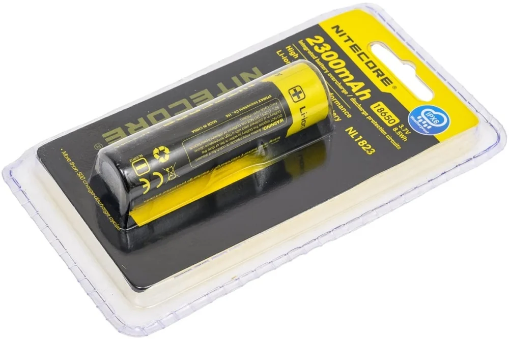 Батарейка, аккумулятор и зарядное устройство для него Nitecore NL1823 18650 Li 3.7v 2300mA