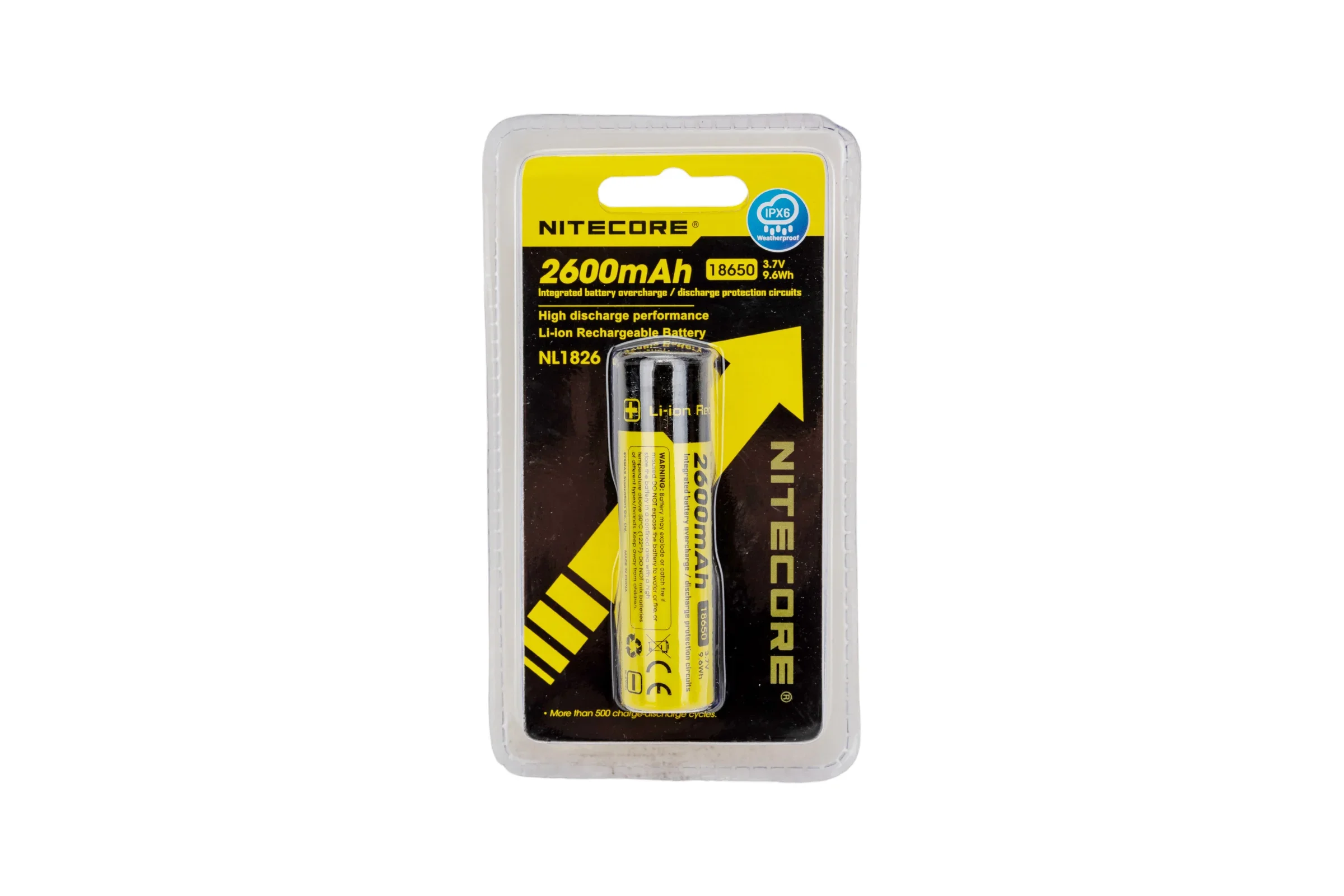 Батарейка, аккумулятор и зарядное устройство для него Nitecore NL1826 18650 3.7v 2600mA