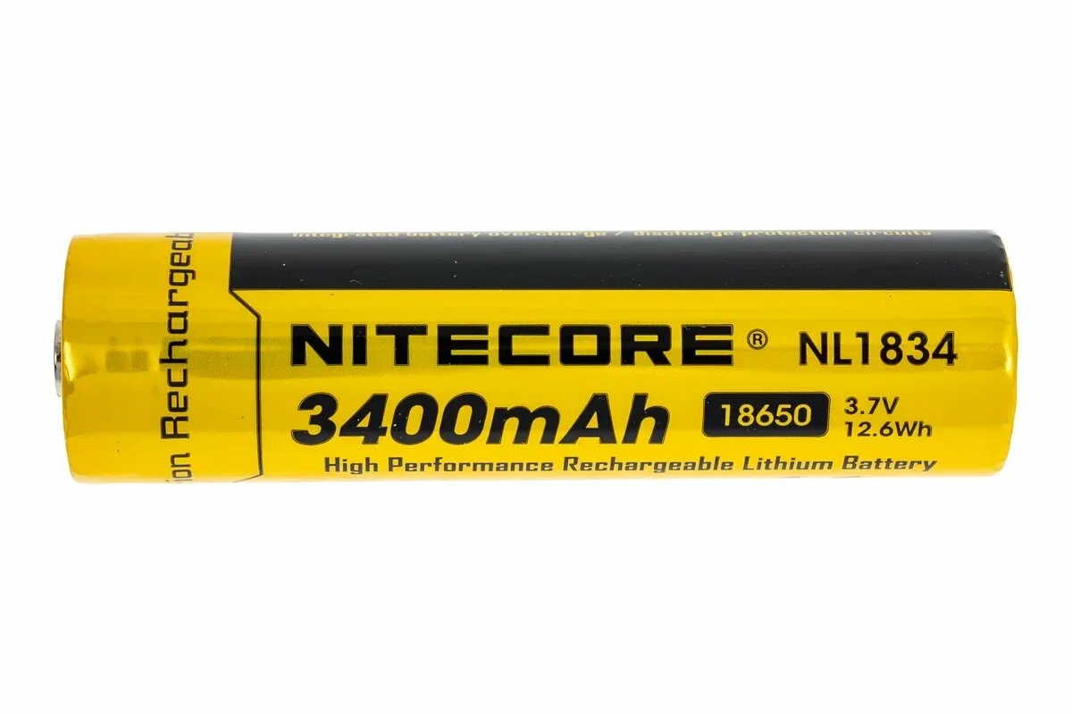 Батарейка, аккумулятор и зарядное устройство для него Nitecore NL1834 18650 3.7v 3400mA