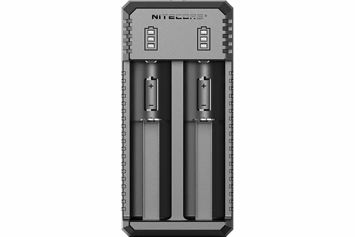 Батарейка, аккумулятор и зарядное устройство для него Nitecore UI2 18650/21700 на 2*АКБ Intellicharge V2 Совместим с Li-ion и IMR аккумуляторами с авт