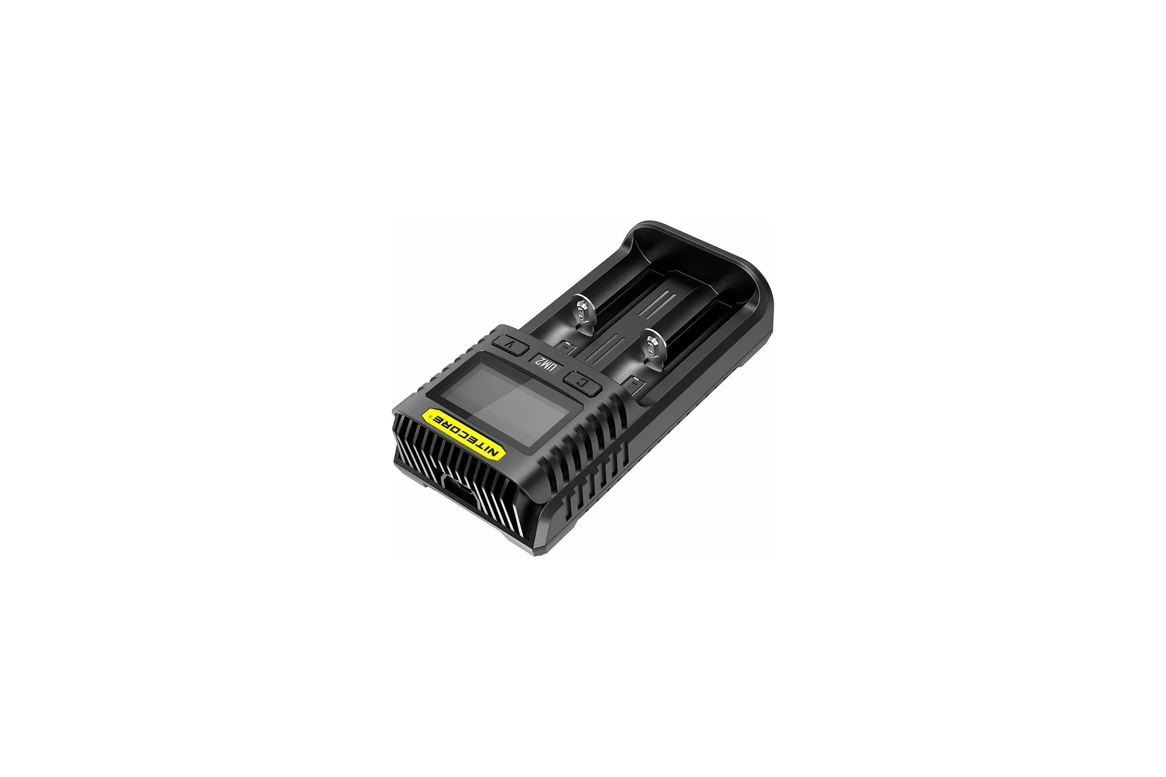 Батарейка, аккумулятор и зарядное устройство для него Nitecore UM2 18650/21700 на 2*АКБ Intellicharge V2, совместимо с Li-ion/IMR и Ni-MH/Ni-Cd аккуму